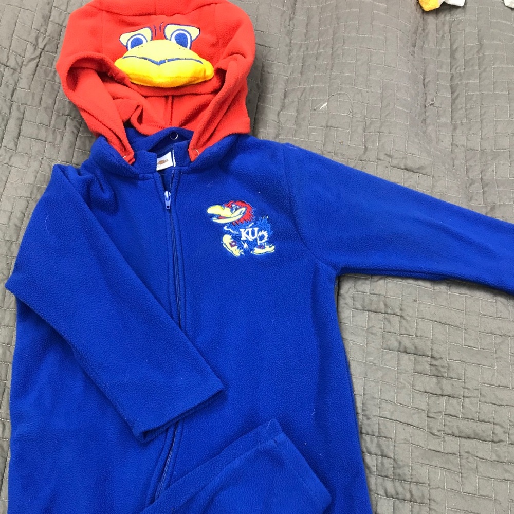 University of Kansas footless play suit